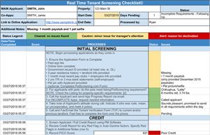 Tenant Screening Checklist for Property Management Companies 2018
