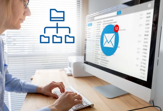 a virtual assistant handling email management