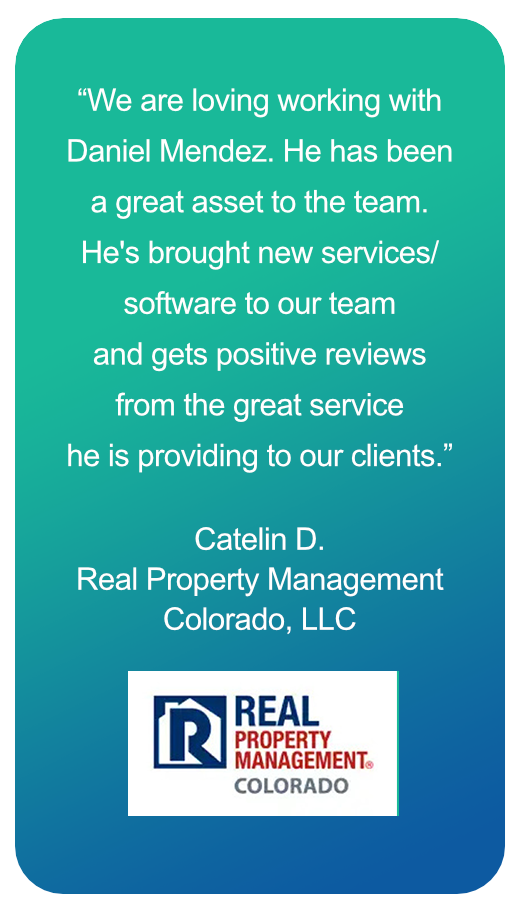 Catelin testimonial - We are loving working with Daniel Mendez. He has been a great asset to the team.